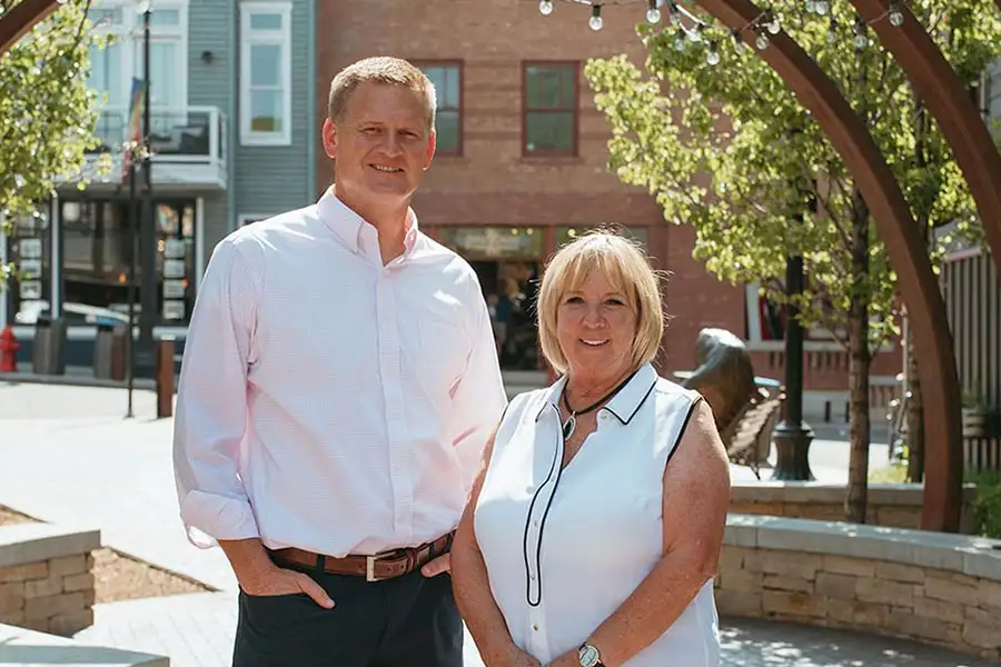 Sam Carrick and Aline France