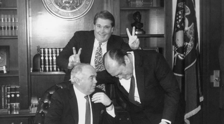 Eric with father, Dixie