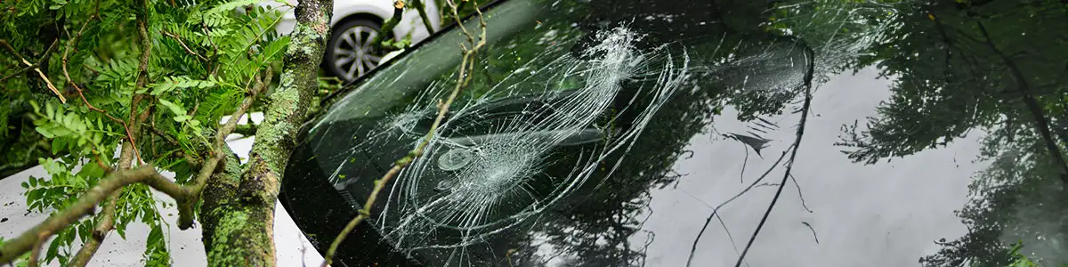 damaged car