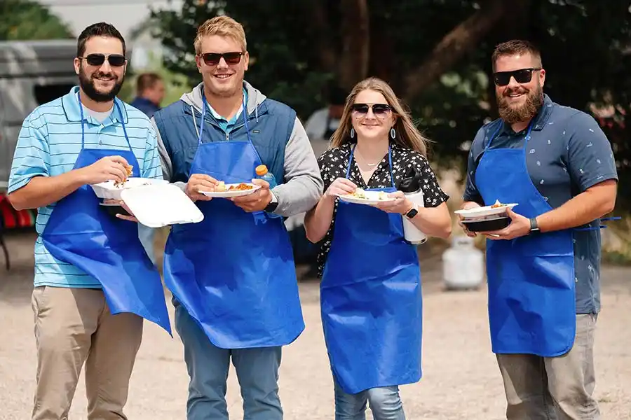Leavitt Group Employees Enjoying Lunch