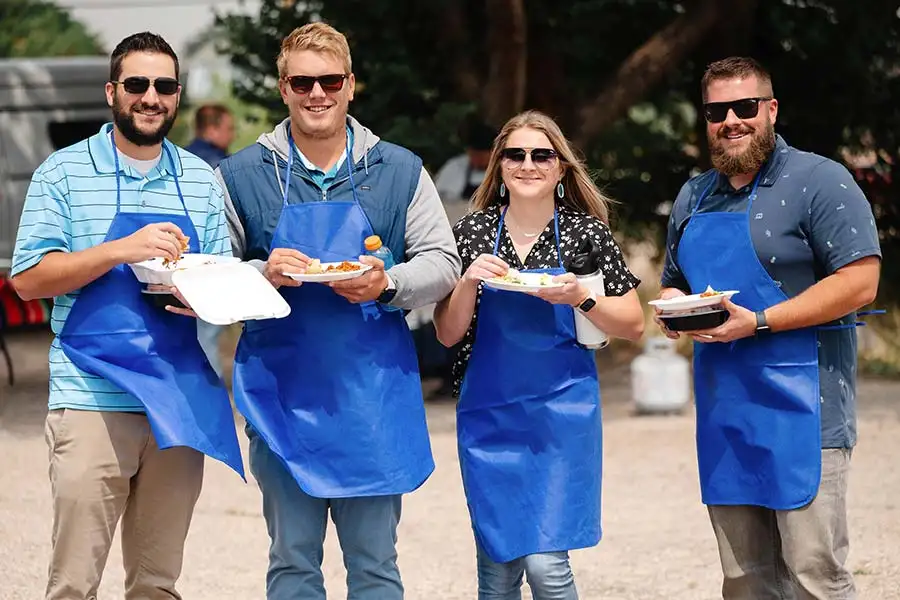 Leavitt Group Employees Enjoying Lunch