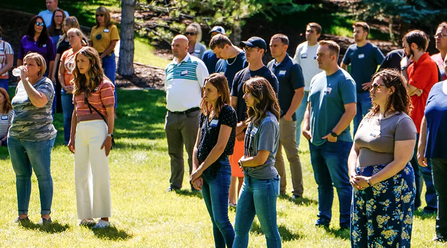Employees Meditating