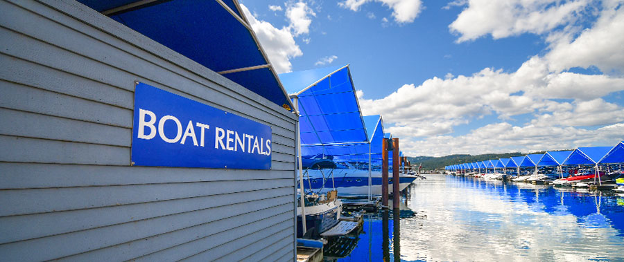 Boat rental marina
