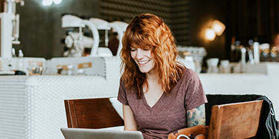 Woman at Computer